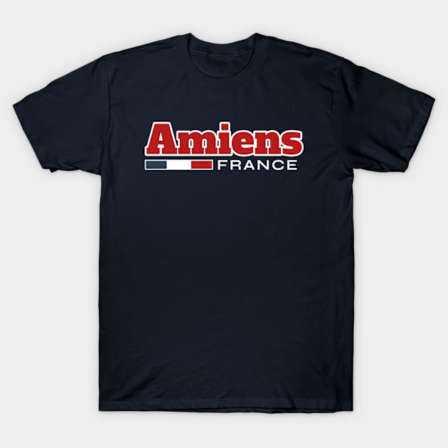 Amiens France Retro T-Shirt by urban-wild-prints